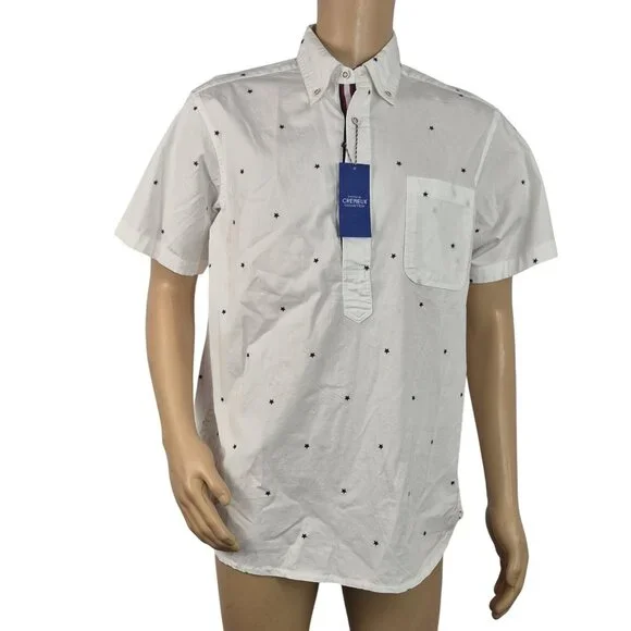 Daniel Cremieux Men's Shirt Size L White Stars United Collection Button Up (57) - Picture 2 of 11